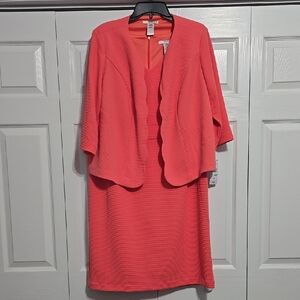 🆕️ Studio One Coral Dress & Jacket Set